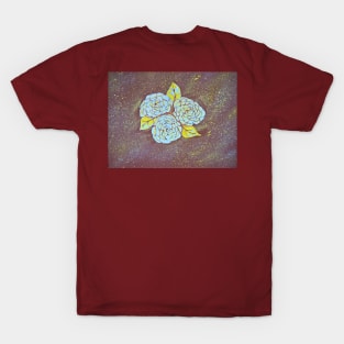 Abstract floral painted design T-Shirt